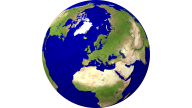 Globus (Europa-zentriert) Satellit 1920x1080